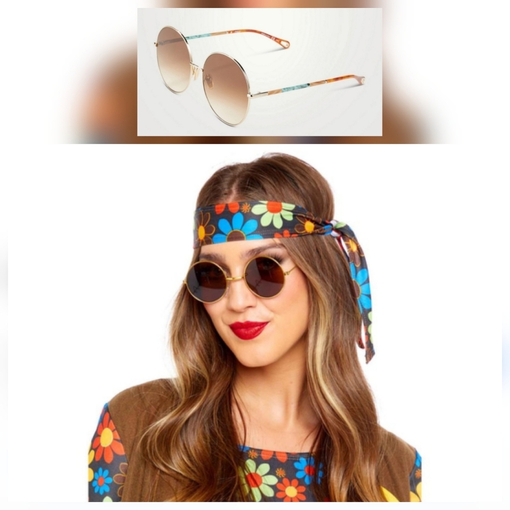 🚫Old Listing🚫 🎃70s Hippie Halloween Costume Inspiration |☀️Chloe Sunglasses
